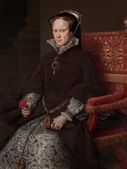 Queen Mary Tudor Portrait Glossy Poster Picture Photo Print Banner  Conversationprints