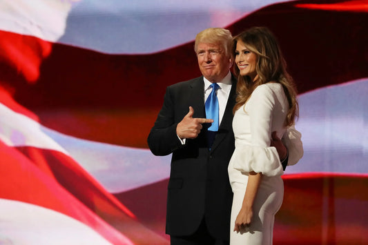 Donald Trump & Melania Pointing Poster Picture Photo Print Banner  Conversationprints