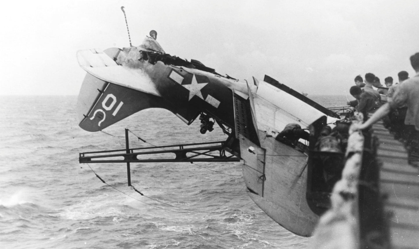 Crashed Sb2C Helldiver Vb-7 Uss Intrepid Poster Picture Photo Print Banner  Conversationprints