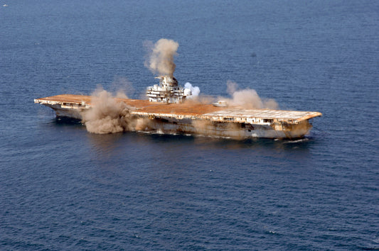 Detonations Aboard Uss Oriskany Glossy Poster Picture Photo Print Banner  Conversationprints