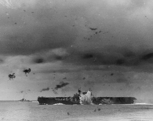 Japanese Bomb Uss Enterprise 1942 Glossy Poster Picture Photo Print Banner  Conversationprints