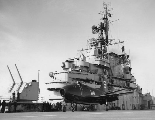 North American Fj-1 Fury Uss Boxer Poster Picture Photo Print Banner  Conversationprints