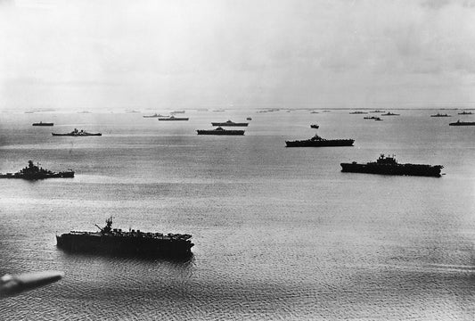 Uss Fleet Majuro Atoll 1944 Glossy Poster Picture Photo Print Banner  Conversationprints