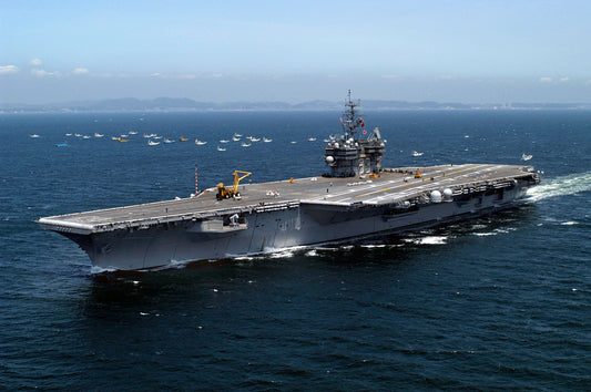 Uss Kitty Hawk Sagami Bay Japan Glossy Poster Picture Photo Print Banner  Conversationprints