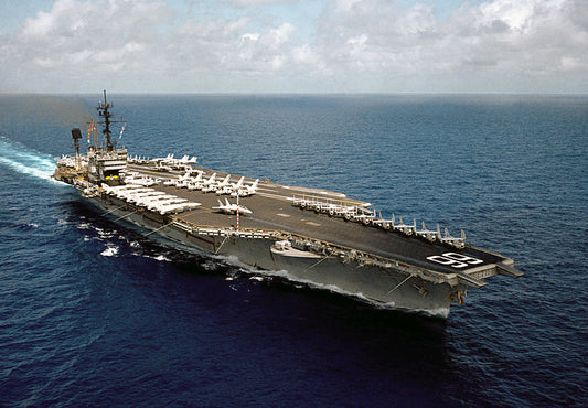 Uss America Indian Ocean 1983 Glossy Poster Picture Photo Print Banner  Conversationprints
