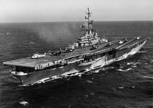 Uss Antietam Navy Carrier 1957 Glossy Poster Picture Photo Print Banner  Conversationprints