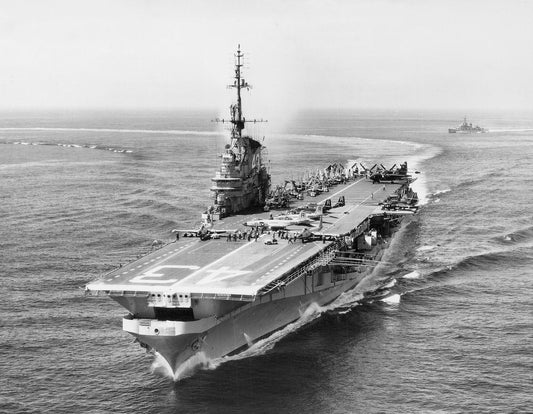 Uss Coral Sea Navy Carrier Ship 1955 Poster Picture Photo Print Banner  Conversationprints