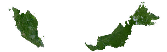 Malaysia Satellite Map Glossy Poster Picture Photo Print Banner  Conversationprints