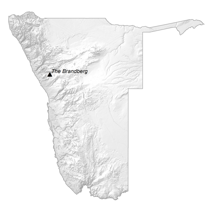 Namibia Elevation Map Glossy Poster Picture Photo Print Banner  Conversationprints