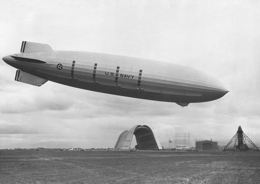Uss Macon At Moffett Field Zeppelin Poster Picture Photo Print Banner  Conversationprints