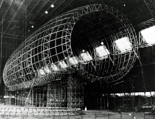 Uss Akron Under Construction 1930 Poster Picture Photo Print Banner  Conversationprints