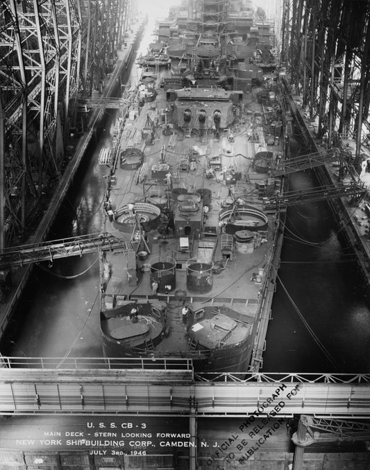 Uss Hawaii Cb-3 Battle Cruiser Glossy Poster Picture Photo Print Banner  Conversationprints