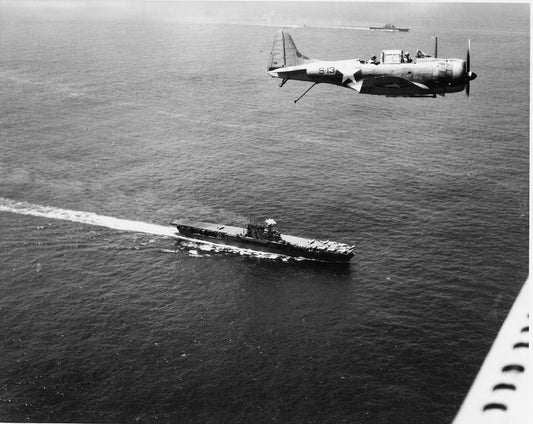 Douglas Sbd Flies Over Uss Enterprise Poster Picture Photo Print Banner  Conversationprints