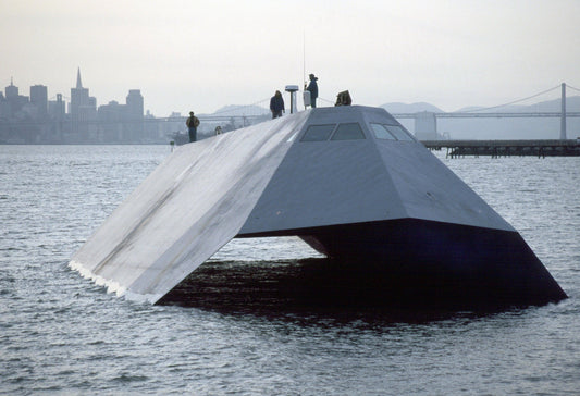 Sea Shadow Ix-529 Navy Stealth Glossy Poster Picture Photo Print Banner  Conversationprints