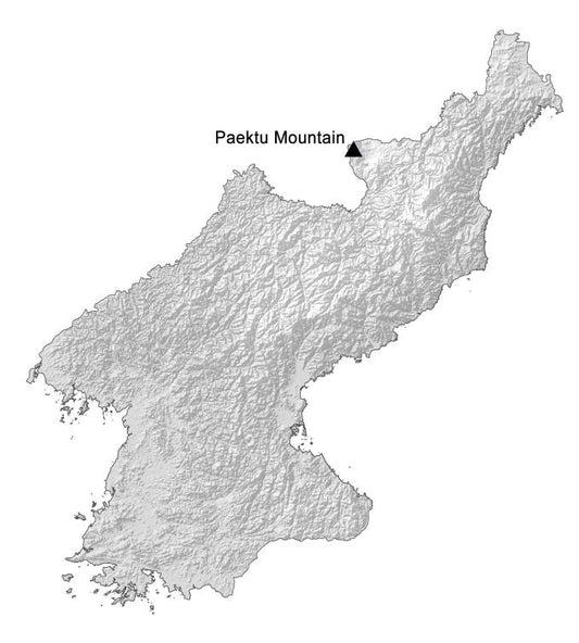 North Korea Elevation Map Glossy Poster Picture Photo Print Banner  Conversationprints