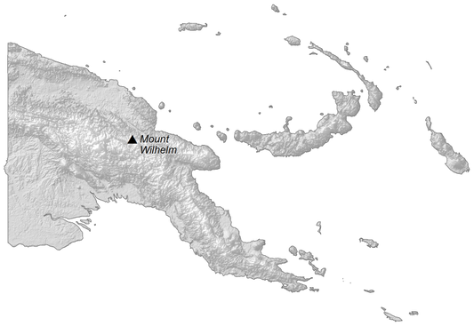 Papua New Guinea Elevation Map Poster Picture Photo Print Banner  Conversationprints