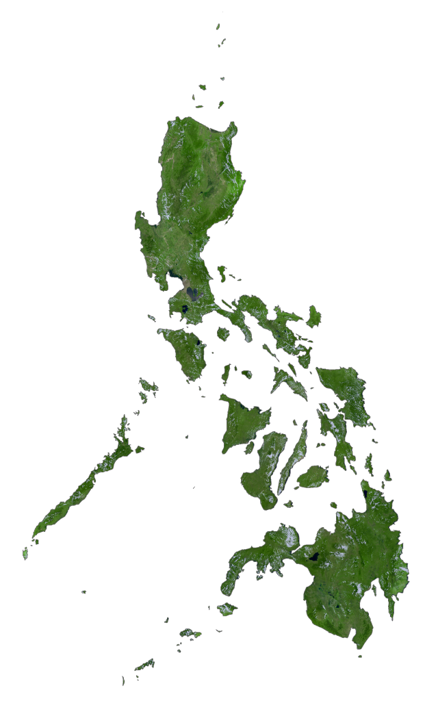 Philippines Satellite Map Glossy Poster Picture Photo Print Banner  Conversationprints