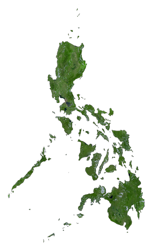 Philippines Satellite Map Glossy Poster Picture Photo Print Banner  Conversationprints