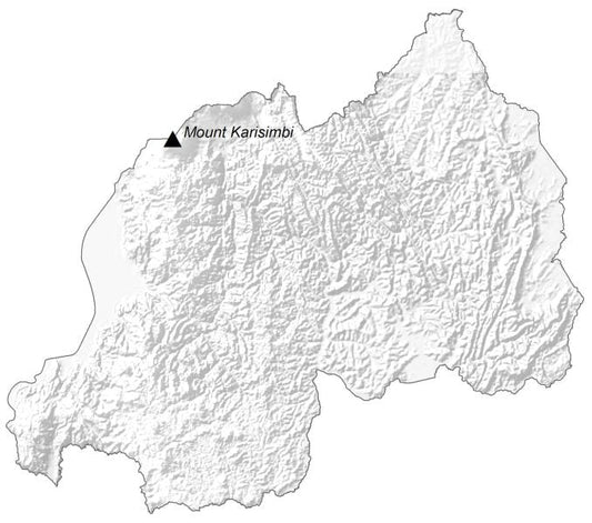 Rwanda Elevation Map Glossy Poster Picture Photo Print Banner  Conversationprints
