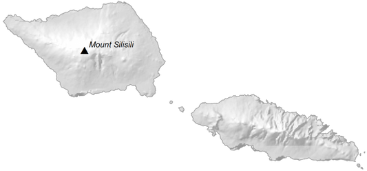Samoa Elevation Map Glossy Poster Picture Photo Print Banner  Conversationprints
