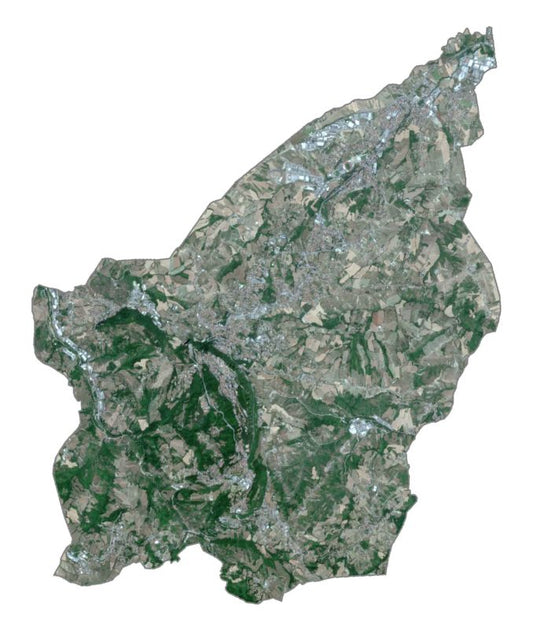 San Marino Satellite Map Glossy Poster Picture Photo Print Banner  Conversationprints