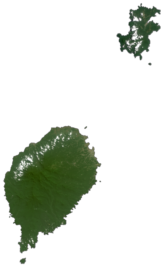 Sao Tome And Principe Satellite Map Poster Picture Photo Print Banner  Conversationprints