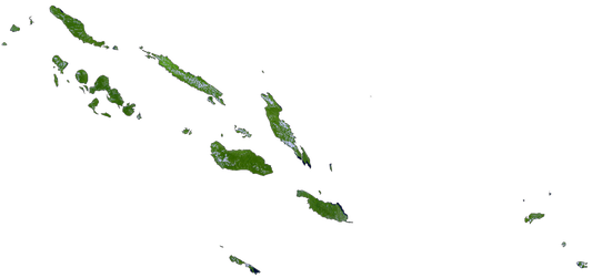 Solomon Islands Satellite Map Glossy Poster Picture Photo Print Banner  Conversationprints