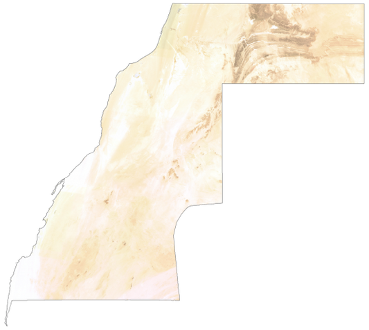 Western Sahara Satellite Map Glossy Poster Picture Photo Print Banner  Conversationprints