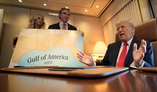Trump Gulf Of America Map Glossy Poster Picture Photo Print Banner  Conversationprints