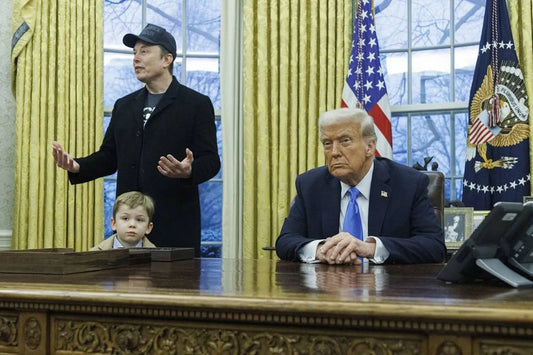 Musk Son X Oval Office Donald Trump Poster Picture Photo Print Banner  Conversationprints