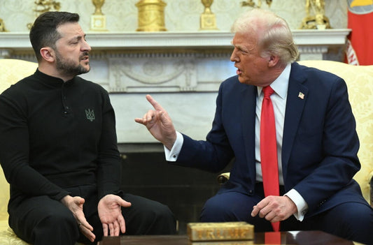Trump Zelensky Fight Argue 2025 Glossy Poster Picture Photo Print Banner  Conversationprints