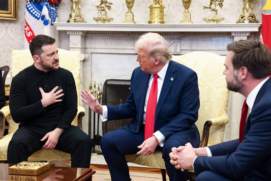 Donald Trump Zelensky Fight Argue Glossy Poster Picture Photo Print Banner  Conversationprints