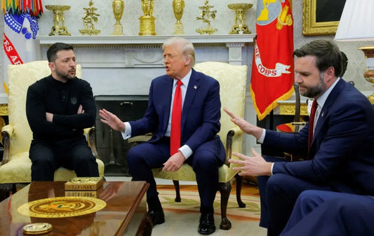 Vance Trump Zelensky Fight Argue Glossy Poster Picture Photo Print Banner  Conversationprints