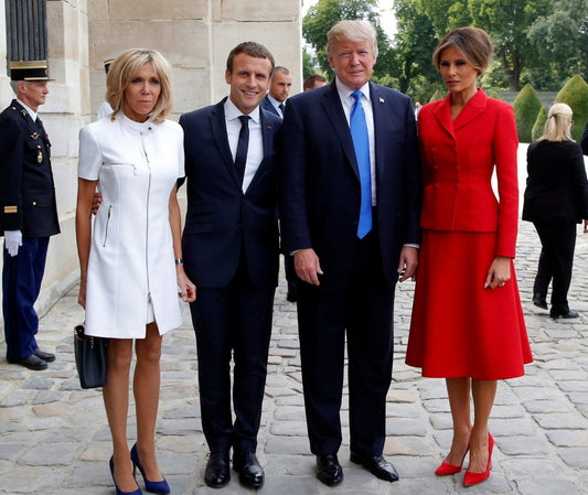 Melania Trump Brigitte Macron Emmanuel Poster Picture Photo Print Banner  Conversationprints
