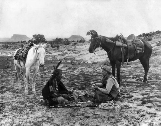 Navajo Indian & Cowboy Playing Cards Poster Picture Photo Print Banner  Conversationprints