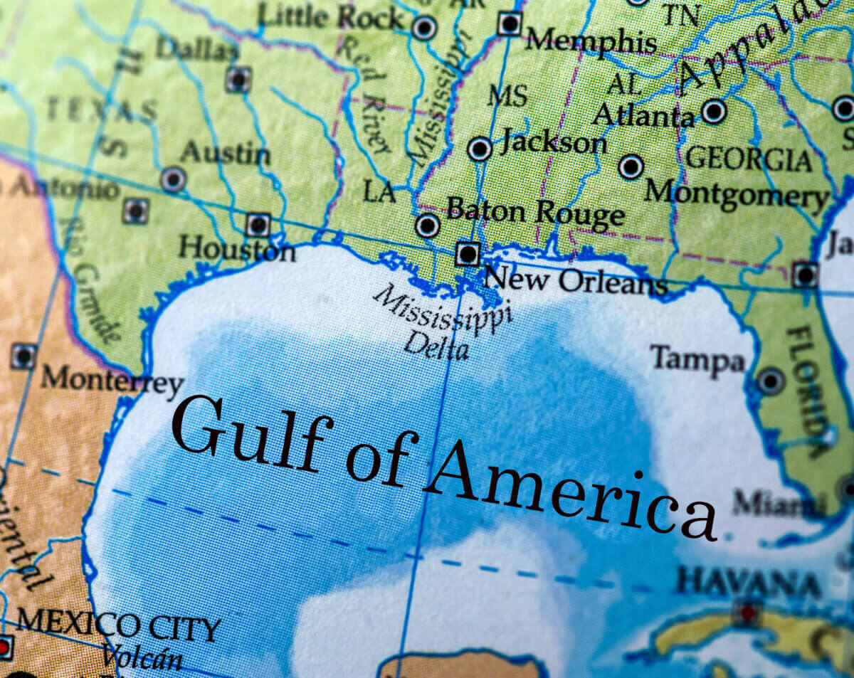 Gulf Of America Geography Glossy Poster Picture Photo Print Banner  Conversationprints