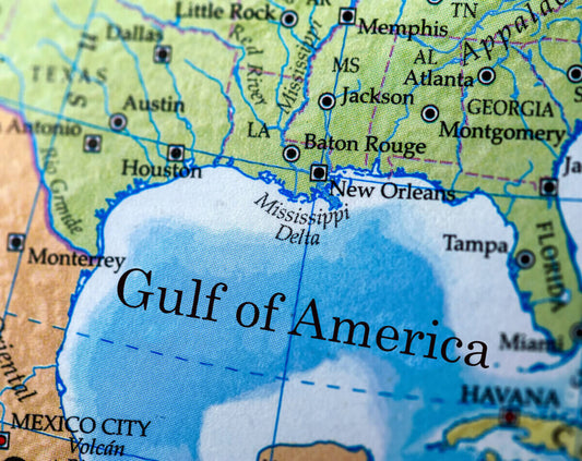 Gulf Of America Geography Glossy Poster Picture Photo Print Banner  Conversationprints