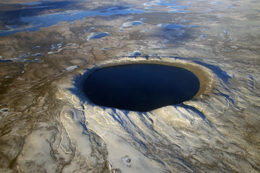 Lake Pingualuit Crater Canada Glossy Poster Picture Photo Print Banner  Conversationprints