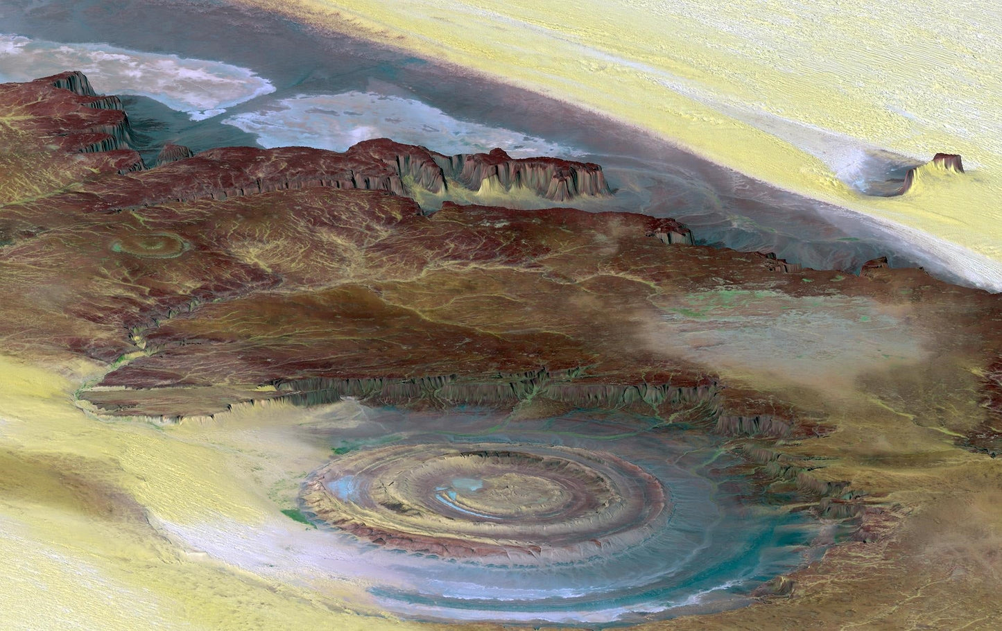 Richat Structure Acheulean Glossy Poster Picture Photo Print Banner  Conversationprints
