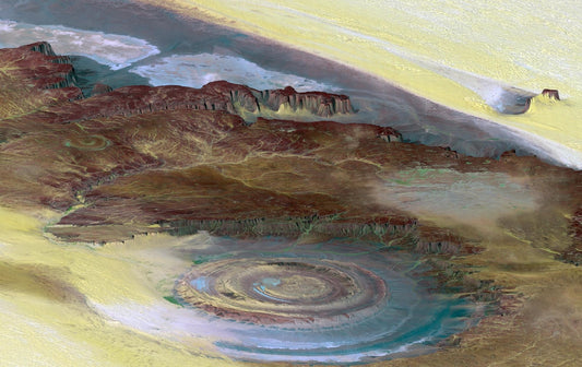 Richat Structure Acheulean Glossy Poster Picture Photo Print Banner  Conversationprints
