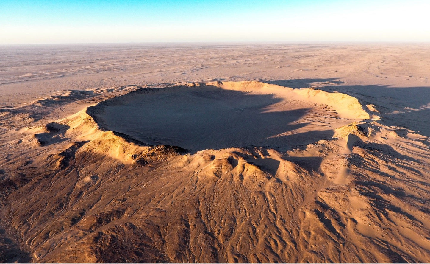 Tenoumer Crater Mauritania Glossy Poster Picture Photo Print Banner  Conversationprints