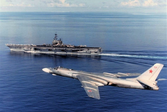 Uss Ranger & Tu-16 Navy 1989 Glossy Poster Picture Photo Print Banner  Conversationprints