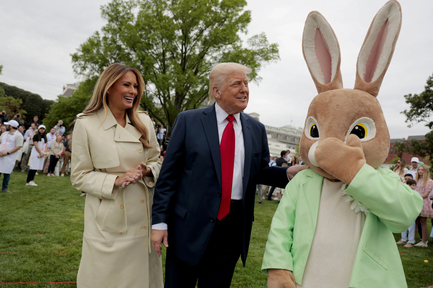 Donald Melania Trump Easter Bunny Wh Poster Picture Photo Print Banner  Conversationprints