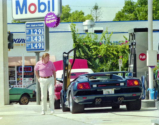 Donald Trump Pumping Gas Glossy Poster Picture Photo Print Banner  Conversationprints