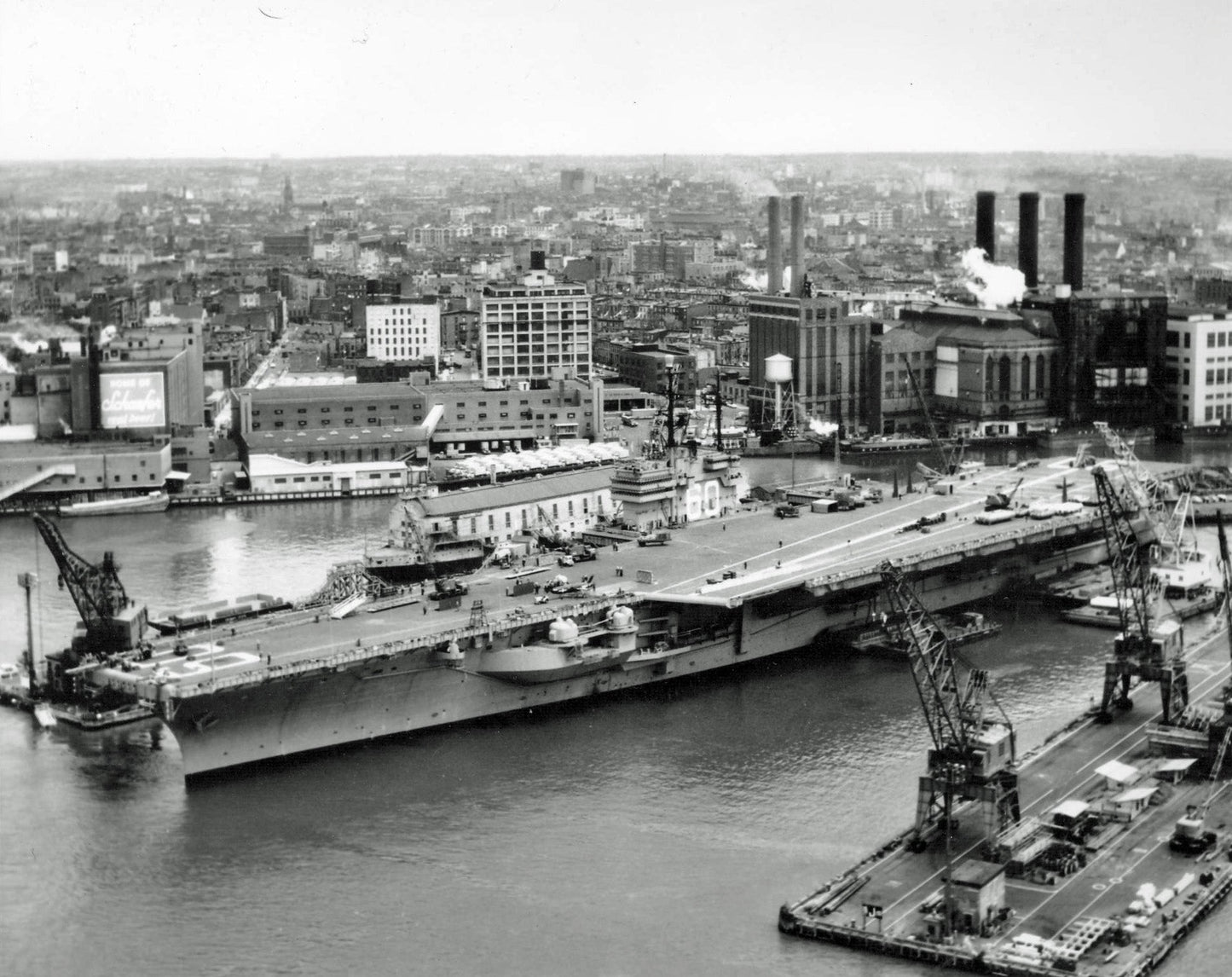 Uss Saratoga Cva-60 Brooklyn 1956 Glossy Poster Picture Photo Print Banner  Conversationprints