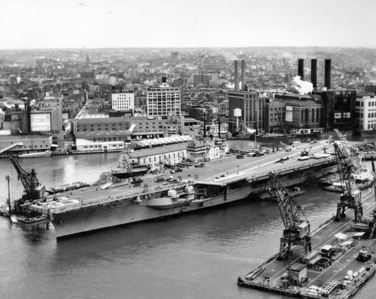 Uss Saratoga Cva-60 Brooklyn 1956 Glossy Poster Picture Photo Print Banner  Conversationprints