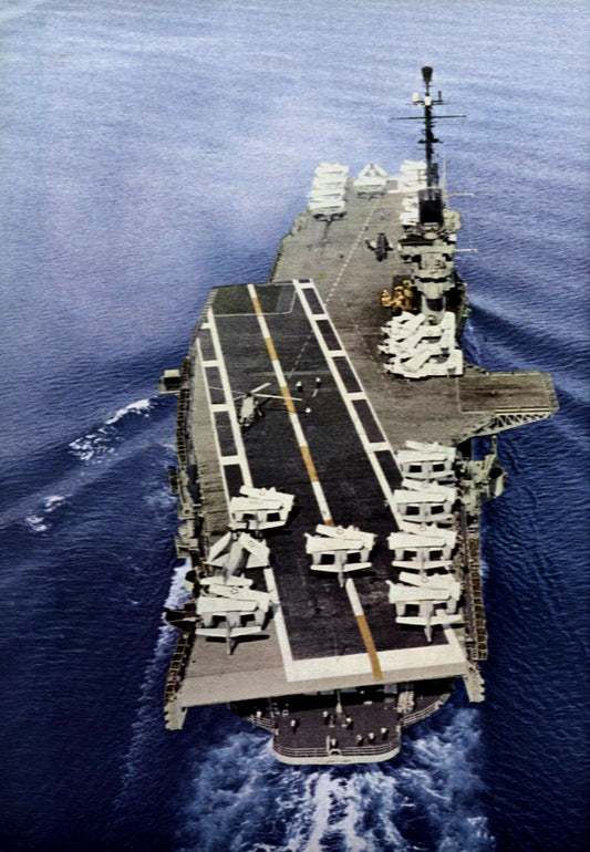Uss Yorktown Aerial View 1960 Glossy Poster Picture Photo Print Banner  Conversationprints