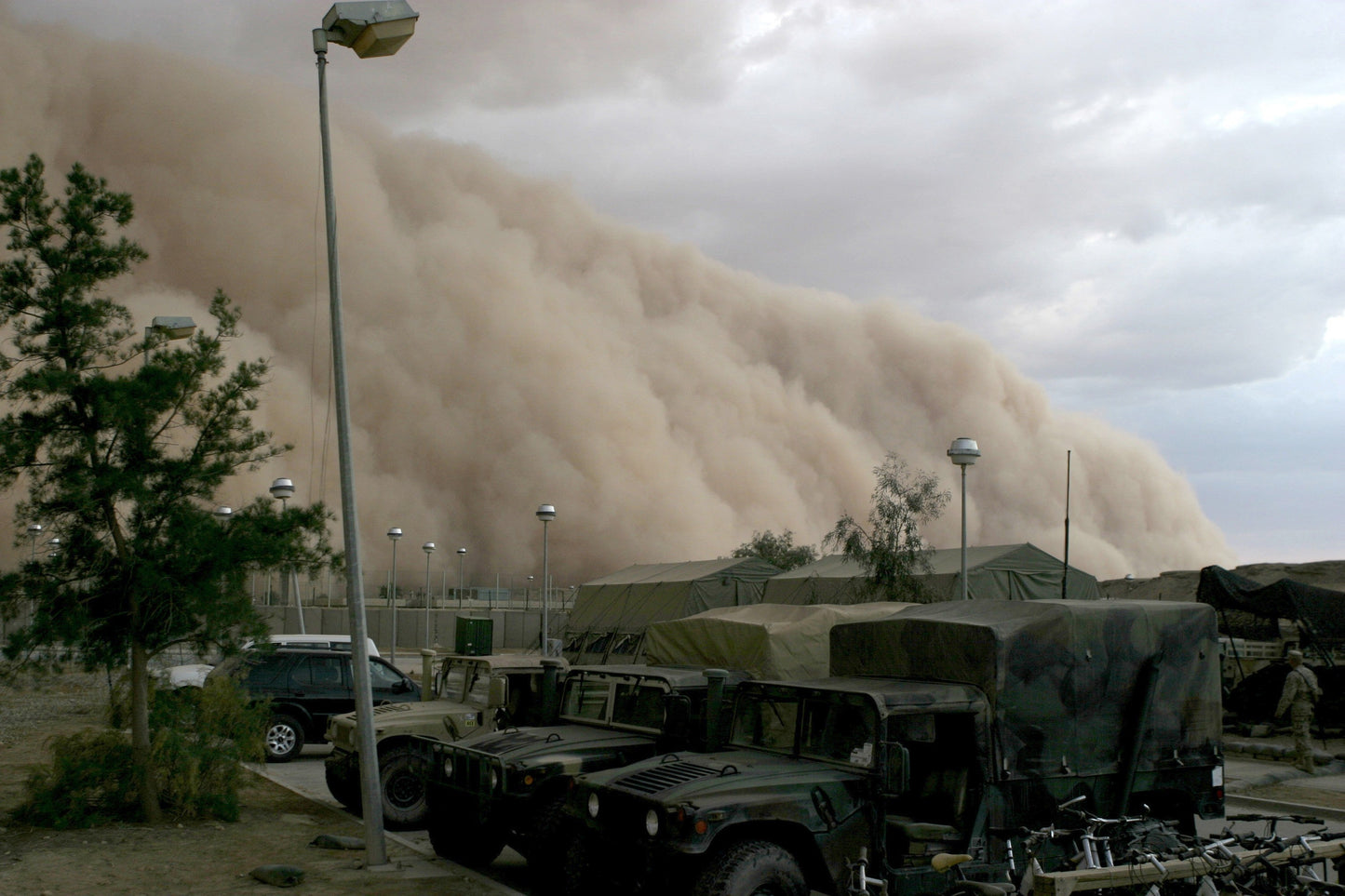 Al-Asad Airbase Sandstorm Iraq Glossy Poster Picture Photo Print Banner  Conversationprints