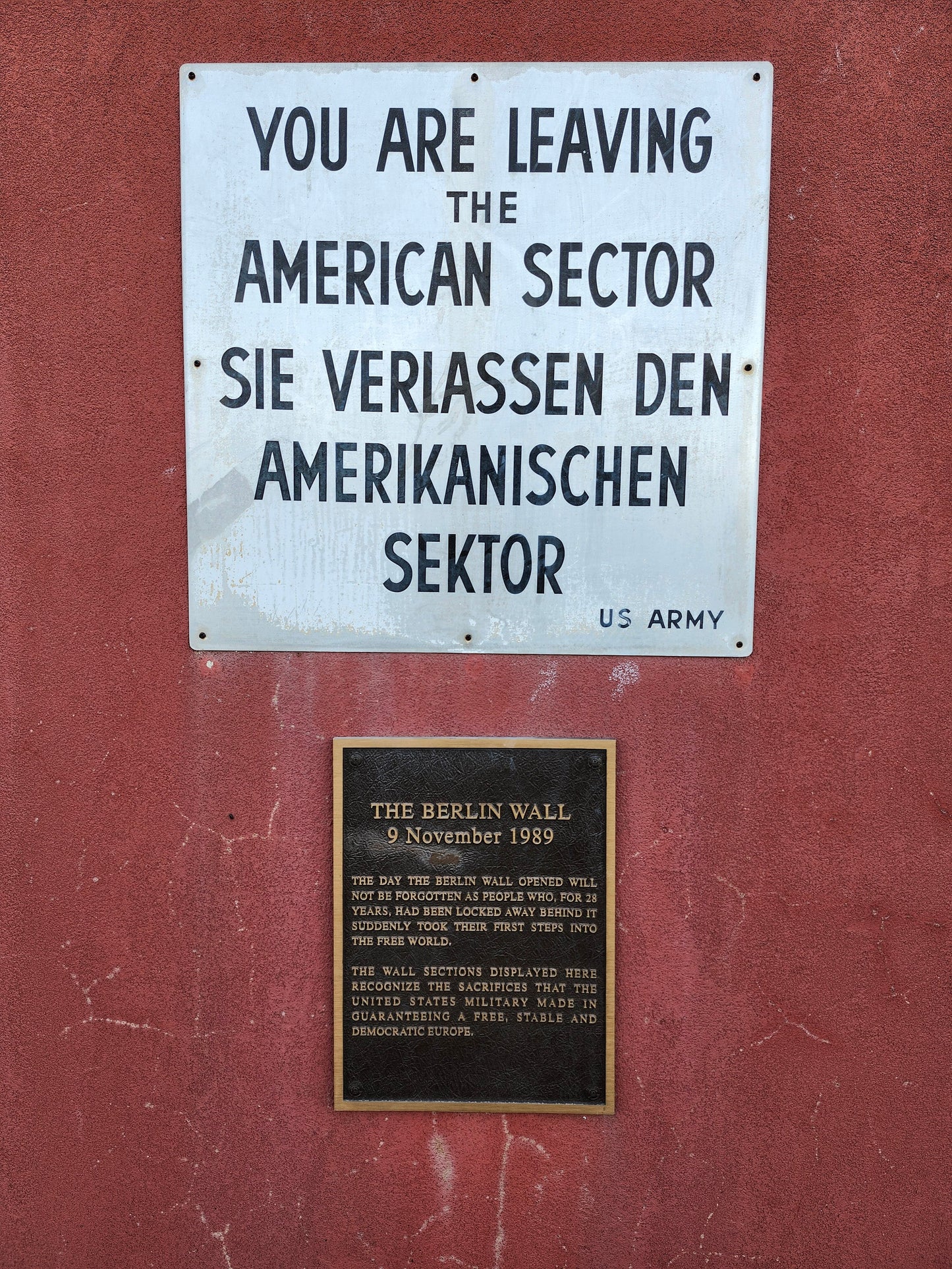 Fort Eisenhower Berlin Wall Display Sign Poster Picture Photo Print Banner  Conversationprints