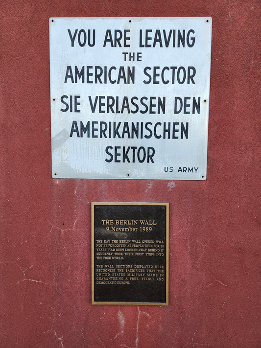 Fort Eisenhower Berlin Wall Display Sign Poster Picture Photo Print Banner  Conversationprints